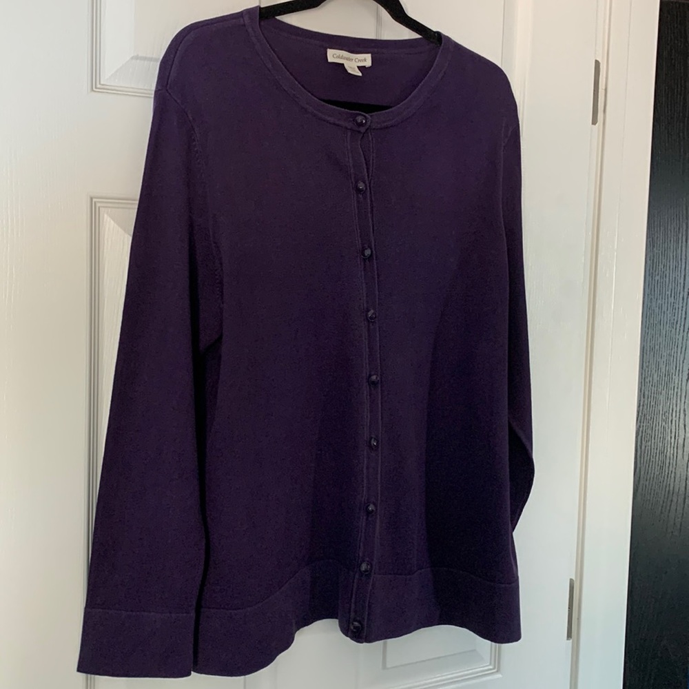 Coldwater Creek Purple Cardigan